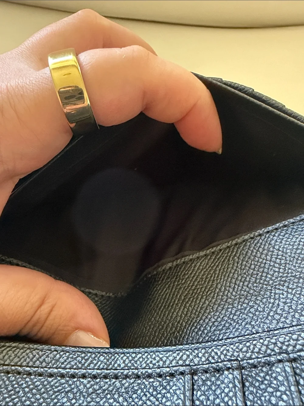 Coach Black Pebbled Leather Long Wallet - Classic Style